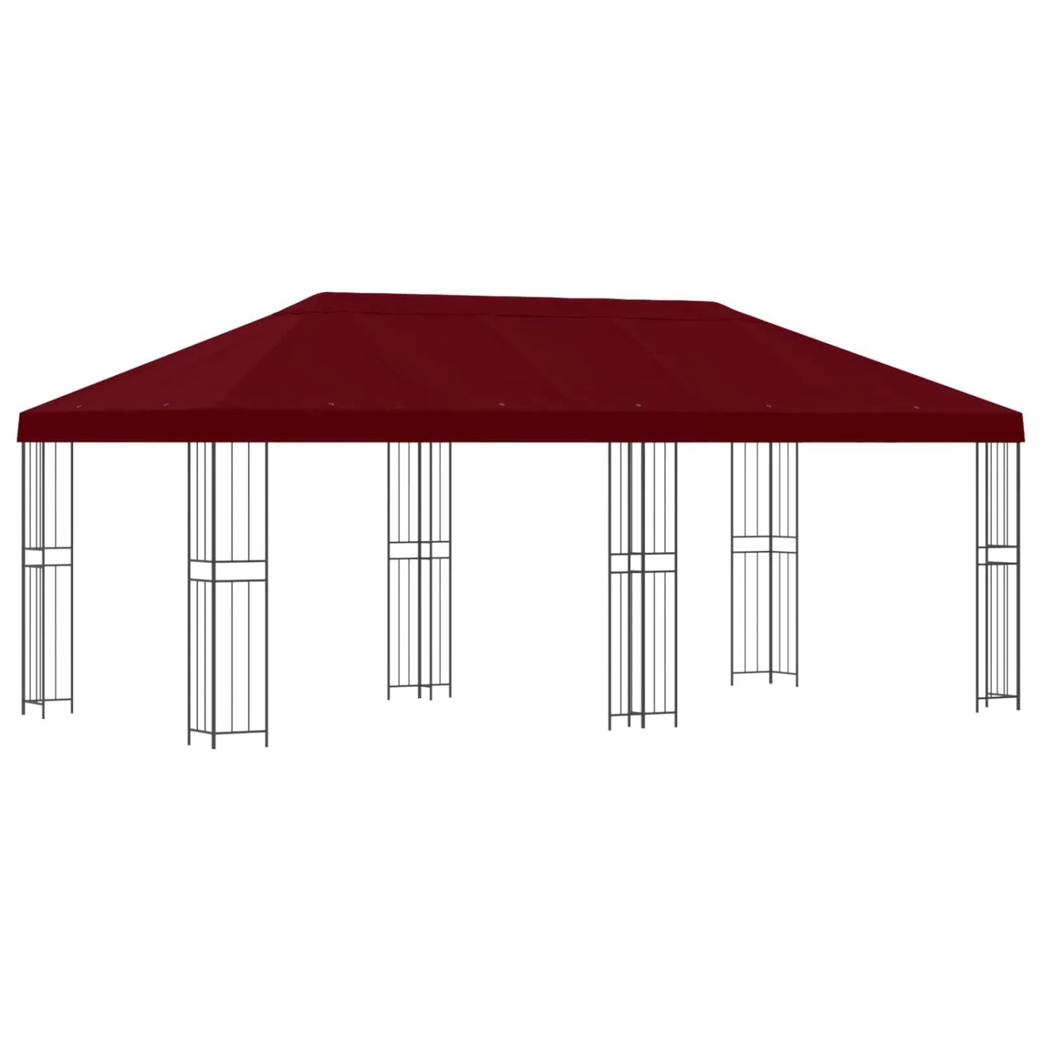 vidaXL Pavillon mit Seitenwänden 6 x 3 m Bordeauxrot 3375992