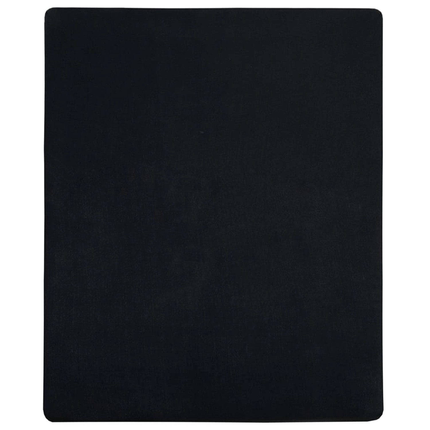 vidaXL Spannbettlaken 2 Stk Jersey Schwarz 160x200 cm Baumwolle 136217