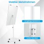 Costway Flipchart Ständer Mobiles Whiteboard Weiß 100 x 65 cm_5