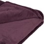 Kuschelige Fleece-Decke in Blush Bordeaux Lila (150x200 cm). Ideal für Sofa & Sessel.