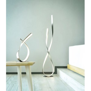 Moderne Paul Neuhaus Tischleuchte Linda aus Stahl, 38,5 cm hoch, dimmbar.