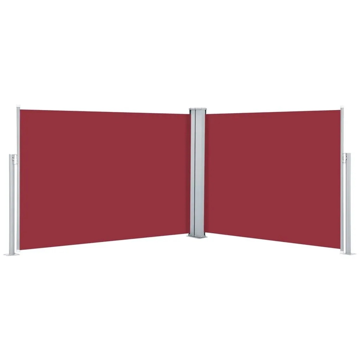 vidaXL Ausziehbare Seitenmarkise Rot 100 x 1000 cm 48477