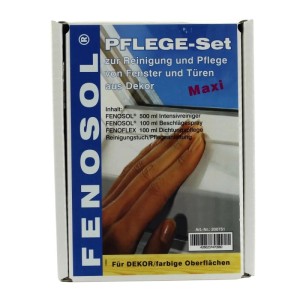 Fenoplast Fenosol Pflege-Set Maxi für farbige PVC-Profile: Reiniger, Dichtungspflege, Beschlägeöl.