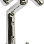 Glänzender Wandhaken 1064 aus Chrom, ideal für Bad und Flur.