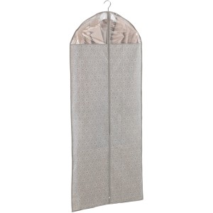 Wenko Kleidersack Balance, 150x60 cm, taupe mit Muster, mit Reißverschluss und Sichtfenster für textile Aufbewahrung.