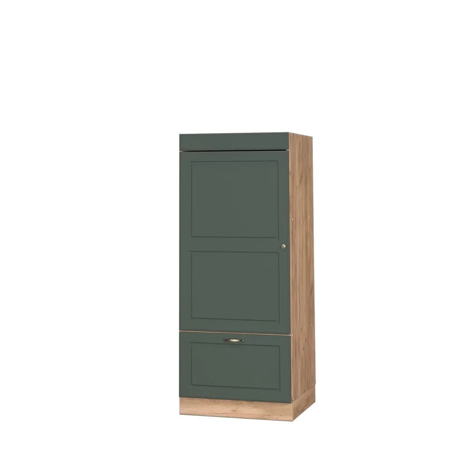 Vicco Vorratsschrank Fame-Line Grün-Gold Landhaus/Goldkraft Eiche 60 x 154