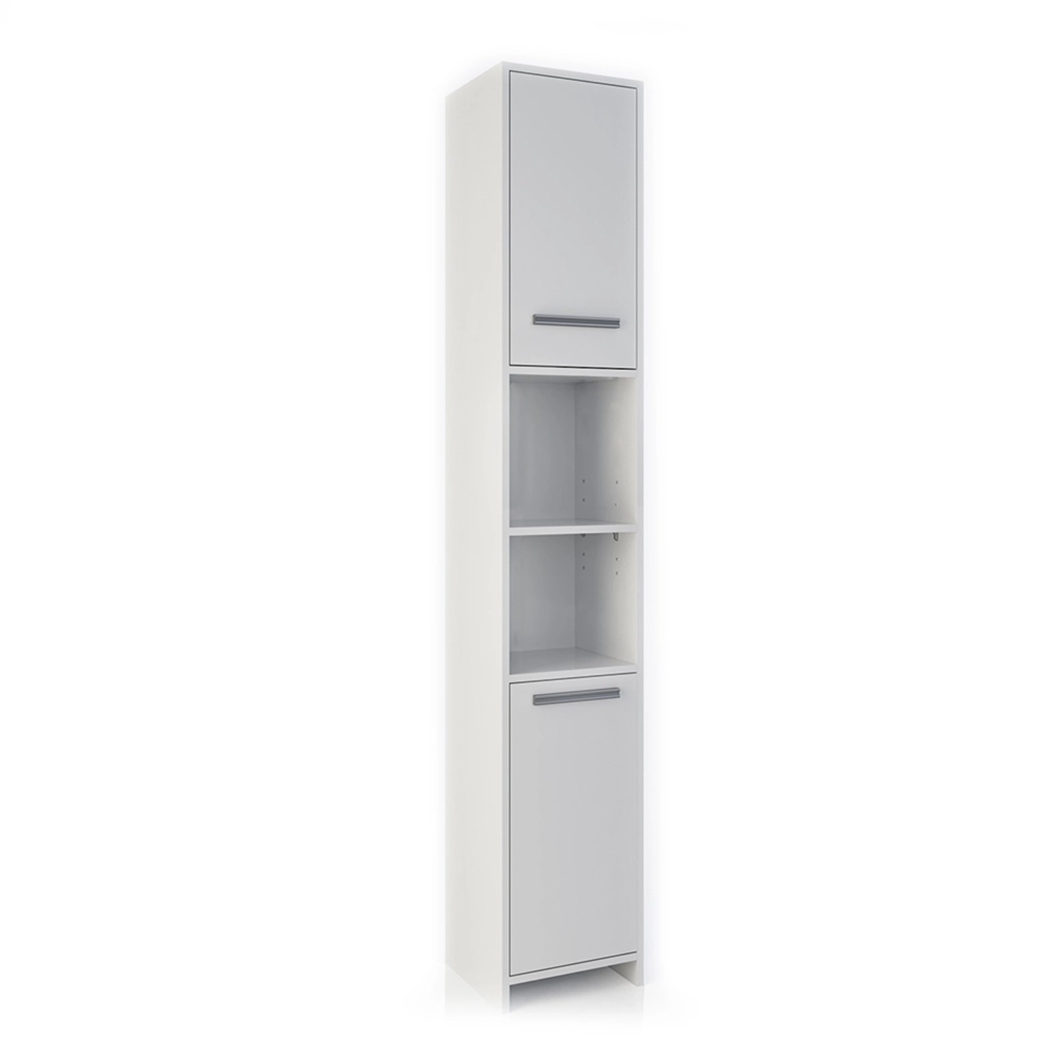 Vicco Badschrank Kiko Weiß 30 x 190 cm günstig online kaufen