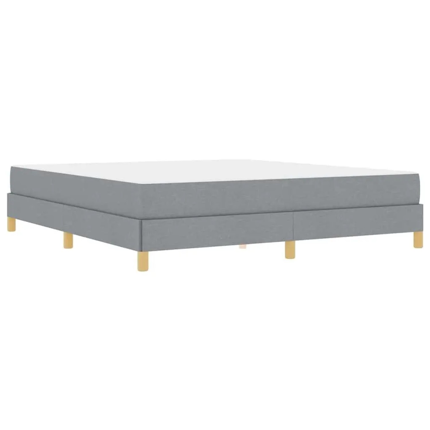 vidaXL Boxspringbett Hellgrau 180 x 200 cm Stoff 3398584 günstig online kaufen