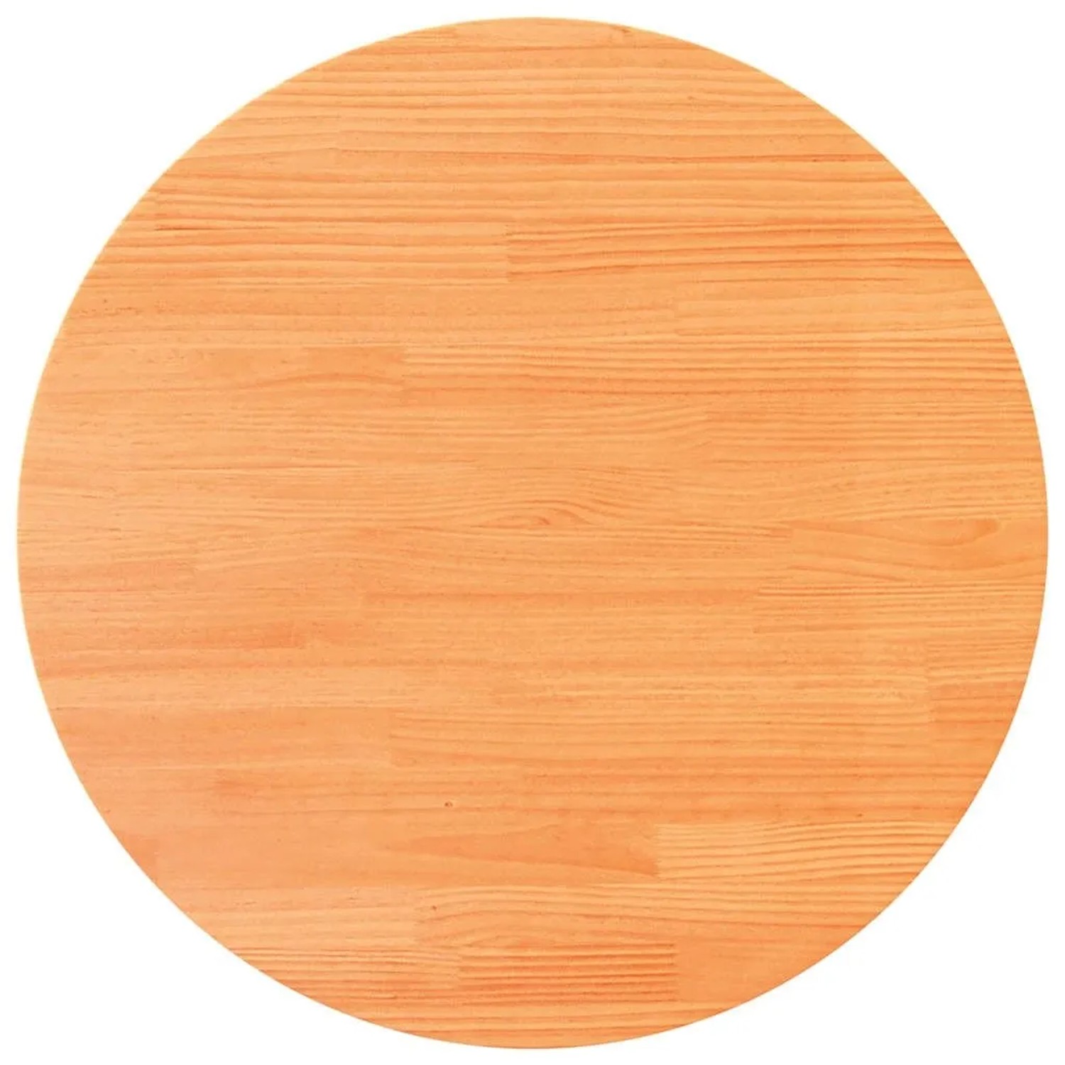 vidaXL Tischplatte Rund Wachsbraun Ø90x2,5 cm Massivholz Kiefer 847130