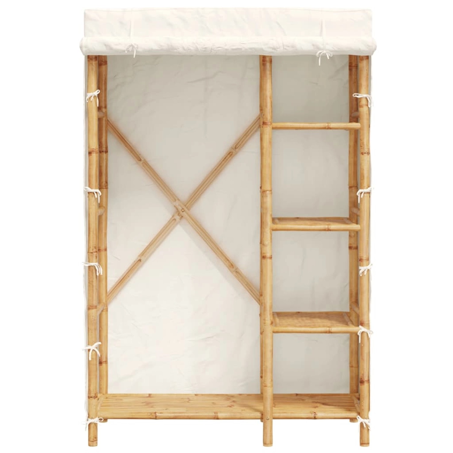 vidaxl kleiderschrank 110x45x170 cm bambus kaufen bei obi