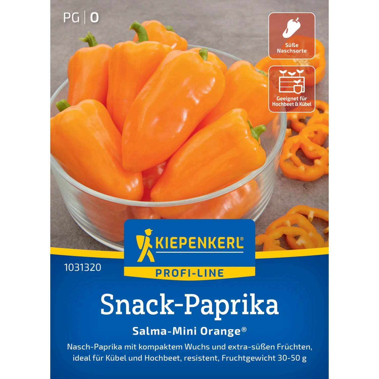 Kiepenkerl Paprika "Salma-Mini Orange" F1-Hybride