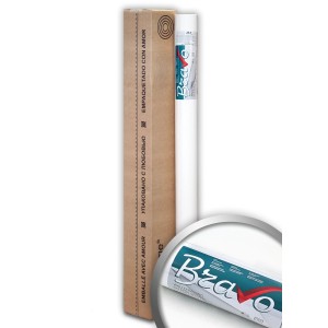 PROFHOME Malervlies, glatte, weiße Vliestapete, 26,5 m² Rolle.