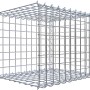 Gabiona Anbaukorb Typ 2, 40x50x40 cm, Maschenweite 5x5 cm, aus verzinktem Drahtgitter.