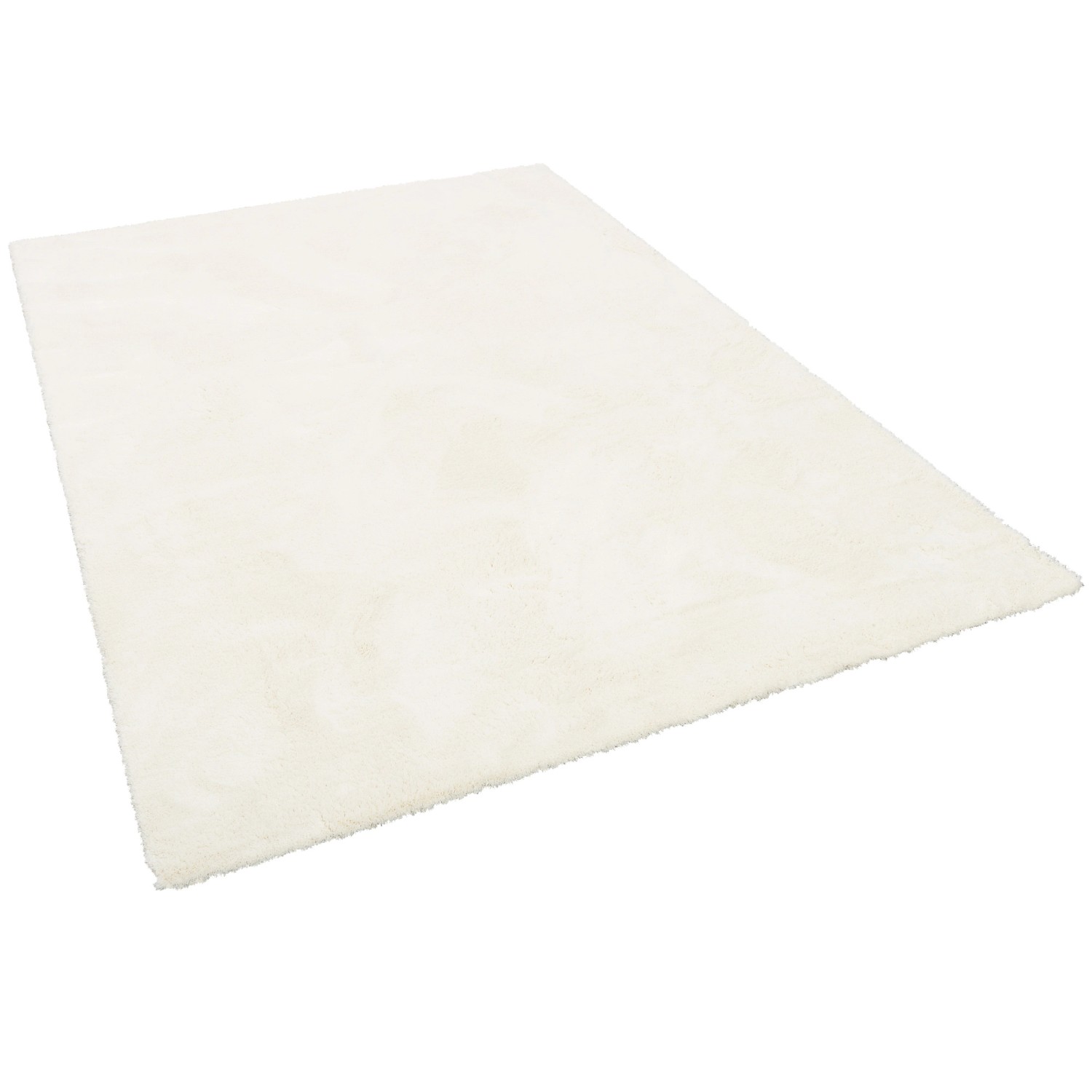 Snapstyle Luxus Hochflor Shaggy Teppich Velvet Weiss 80x200cm günstig online kaufen