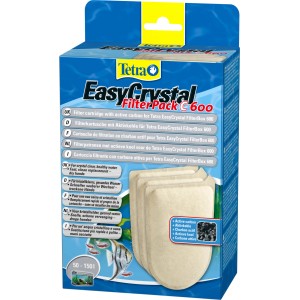 Tetra EasyCrystal FilterPack C600 mit Aktivkohle für Aquarienfilter.