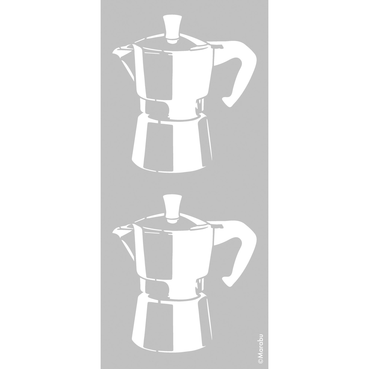 Marabu Schablone 15 x 33 cm Espresso