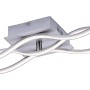 Moderne LED-Deckenleuchte Wave aus Stahl, 97,5 cm breit, warmweißes Licht.