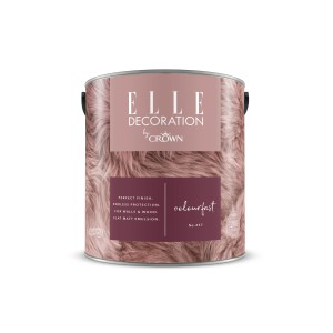 Dose ELLE DECORATION by Crown Wandfarbe Colourfast No. 457, matte, pudrige Farbe.