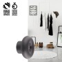 Schwarzer Wagner Wandhaken Hooks4home Dot, Ø 50 mm, aus Elastomer und Stahl.