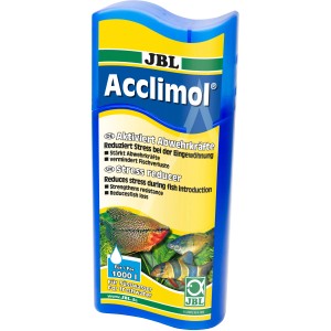 JBL Acclimol Wasseraufbereiter 250ml für Aquarien zur Reduzierung von Stress bei Fischen.