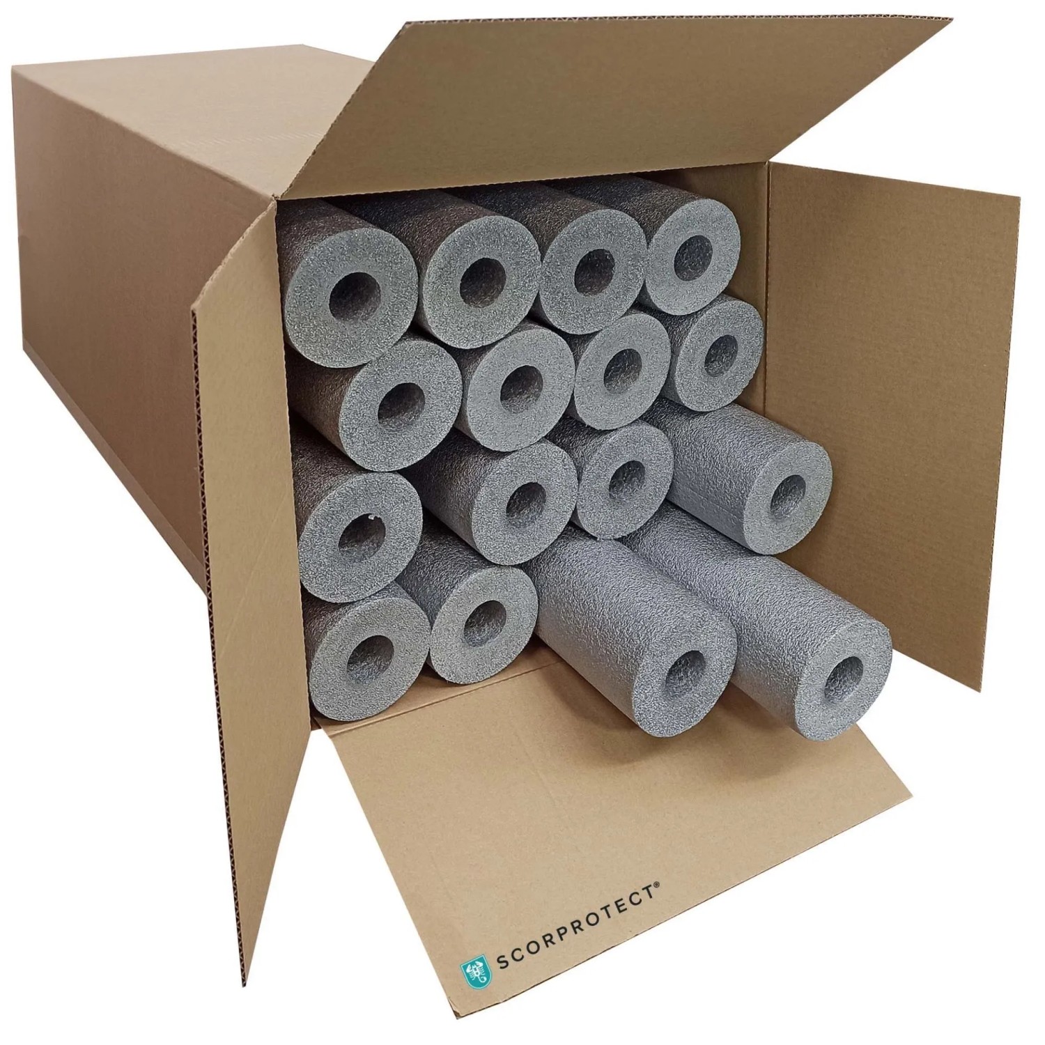 Scorprotect Karton Graue PE Rohrisolierung Angeschlitzt 35 X 30 X 1 Meter günstig online kaufen