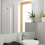 Moderne LED-Spiegelleuchte Siderno, 58 cm, Chrom, für Badezimmer.