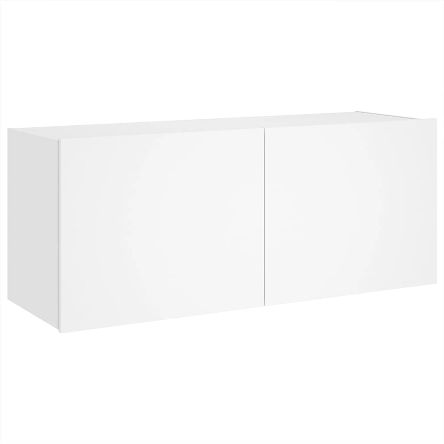vidaXL TV-Wandschrank mit LED-Leuchten Weiß 100x35x41 cm 837323 günstig online kaufen