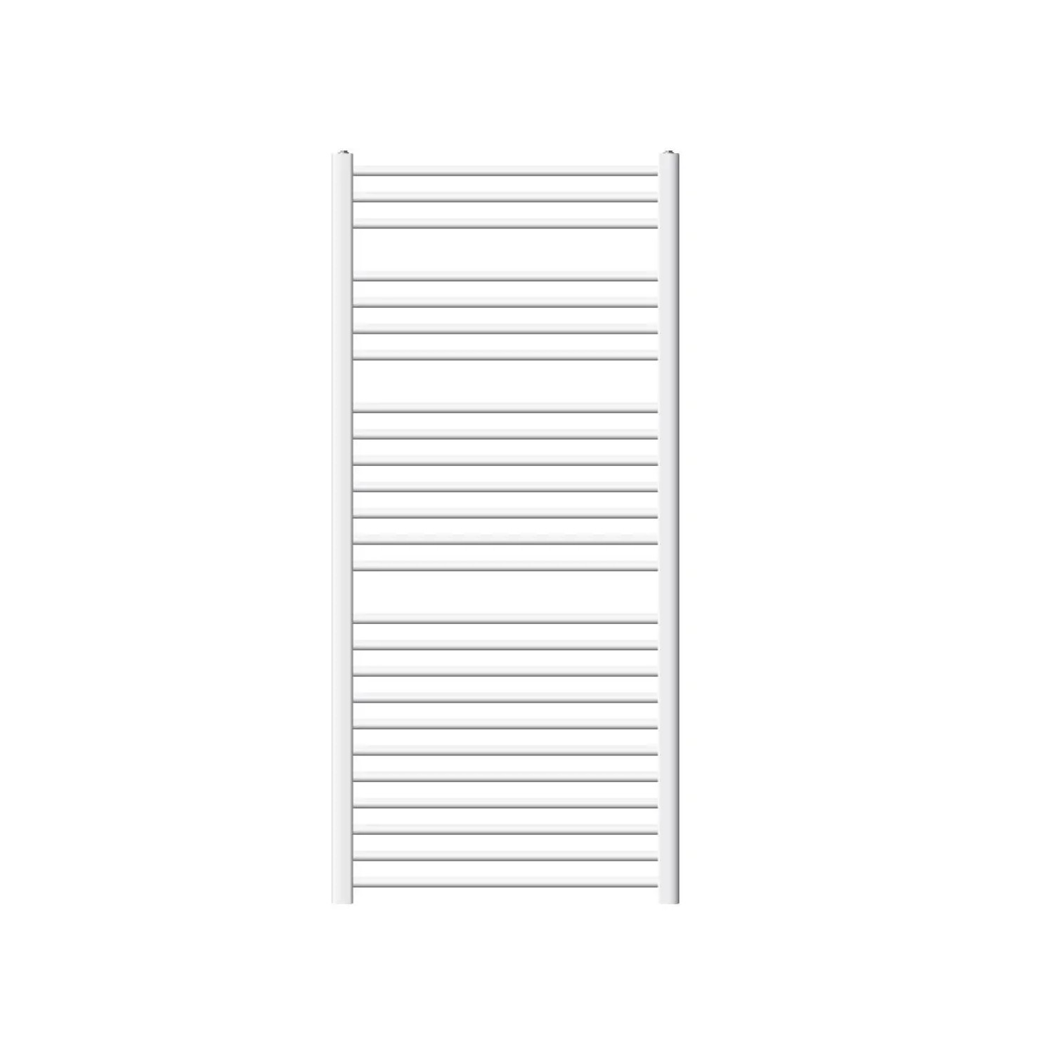 LuxeBath Badheizkörper 750x1500mm Weiß Gerade Seitenanschluss