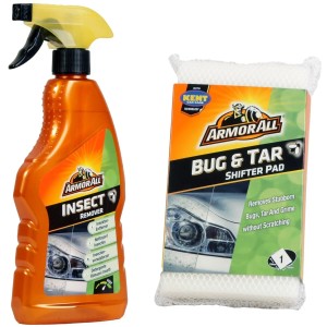 Armor All 2in1 Set: Insektenentferner (500ml) mit Sprühkopf und Insektenschwamm für die Autopflege.
