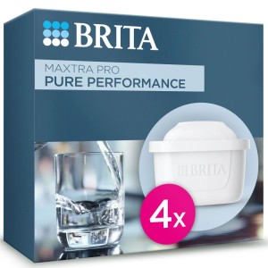Brita Maxtra Pro Pure Performance Wasserfilter Kartuschen, 4er Pack.