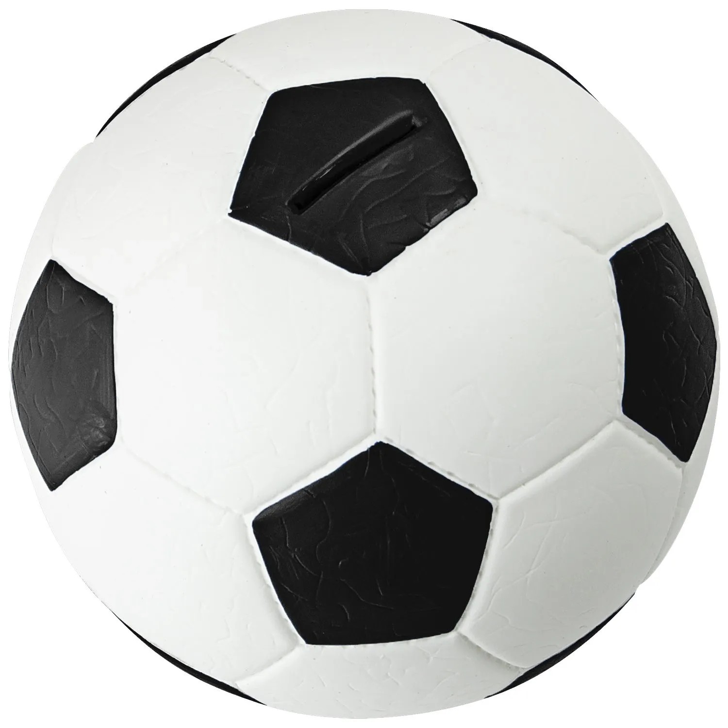 Thumbnail - HMF 4790-01 Spardose Fußball Lederoptik 15 cm Durchmesser Schwarz Weiß