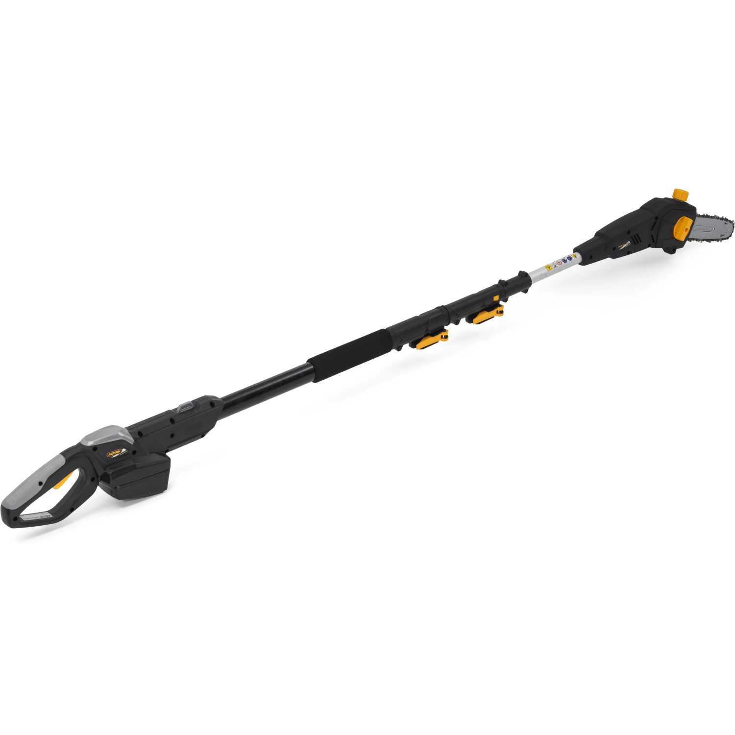 Alpina Akku-Multitool AMT 20 Li mit Akku und Ladegerät für Heckenschnitt und Baumpflege.