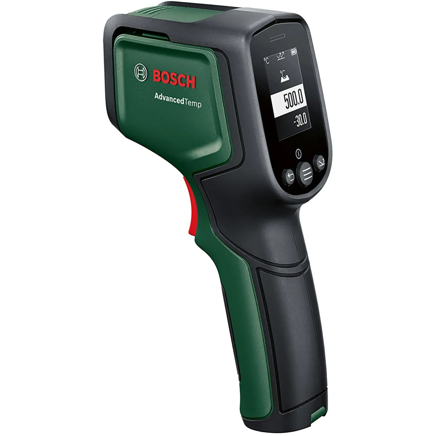 Bosch AdvancedTemp Infrarot-Thermometer in Grün/Schwarz. Messwerkzeug zur Temperaturmessung.