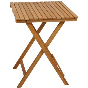 Klappbarer Akazienholz Tisch des Balkon-Set Alameda, ideal für kleine Balkone.