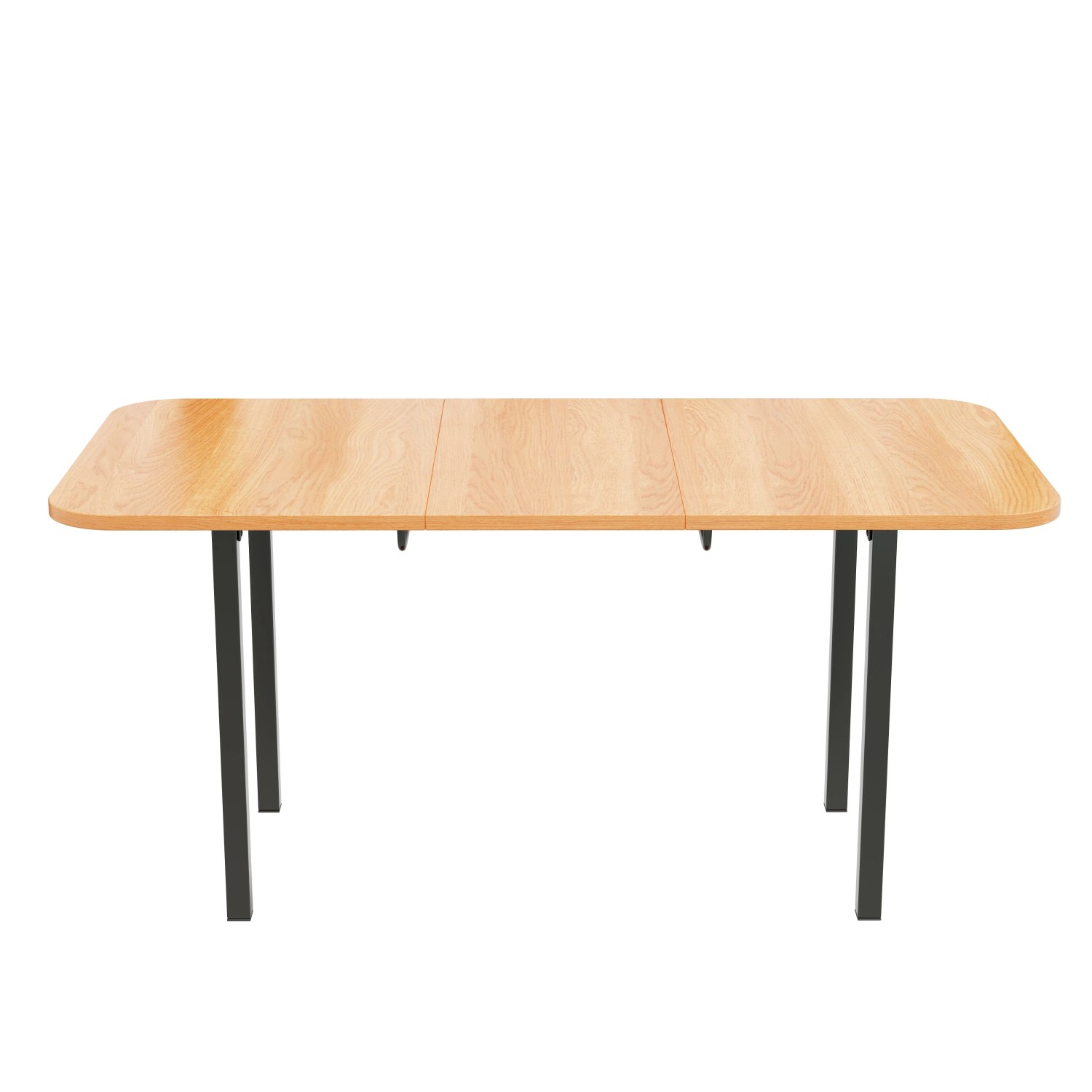 Okwish Esstisch Klassischer Ausziehbarer Tisch Für 4-6 Personen 160 × 80 Cm Naturfarben