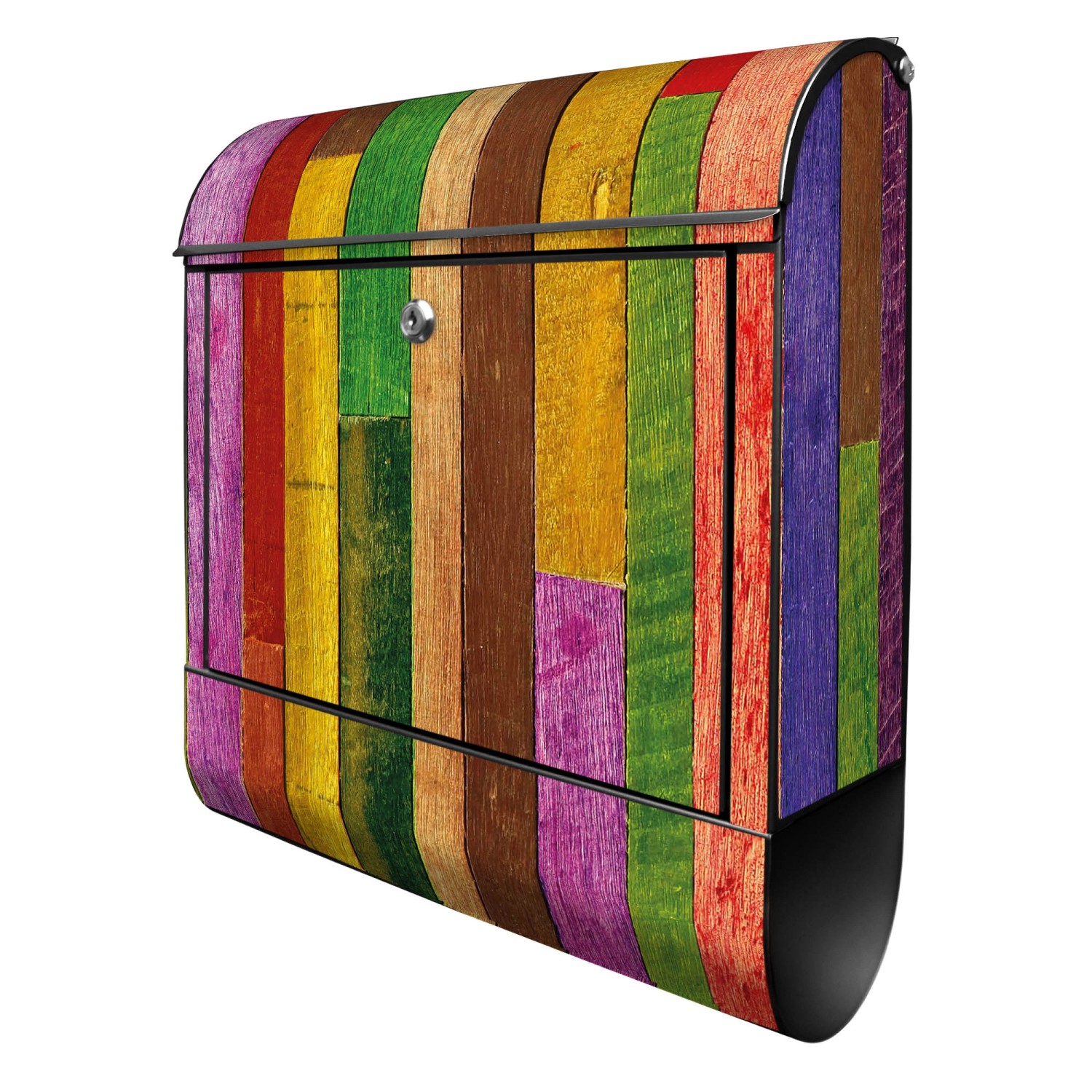 Banjado Design Briefkasten Schwarz Pulverbeschichtet 39x47x14cm 2 Schlüssel günstig online kaufen