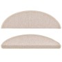 vidaXL Stufenmatten 15 Stk 56x17x3 cm Taupe Halbrund 133882_5