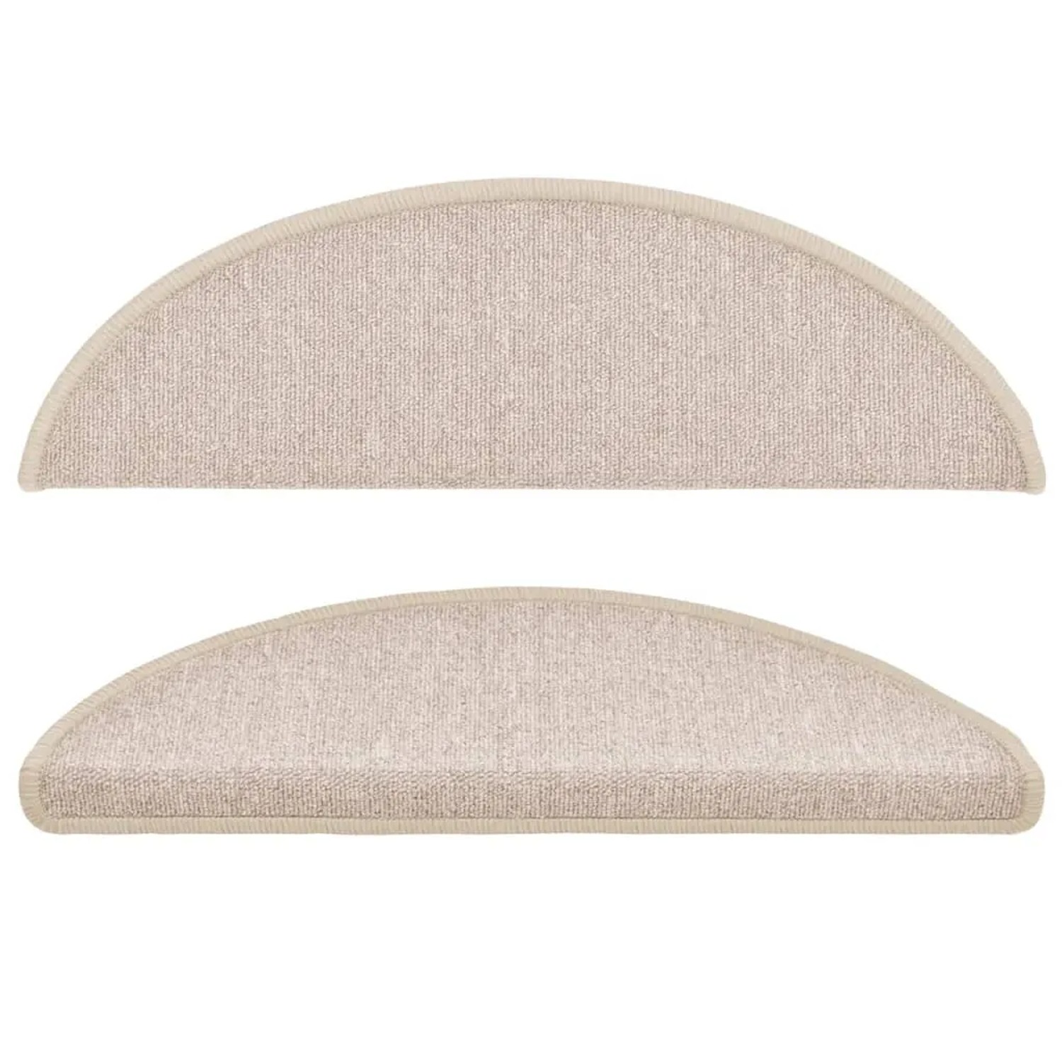 vidaXL Stufenmatten 15 Stk 56x17x3 cm Taupe Halbrund 133882_5