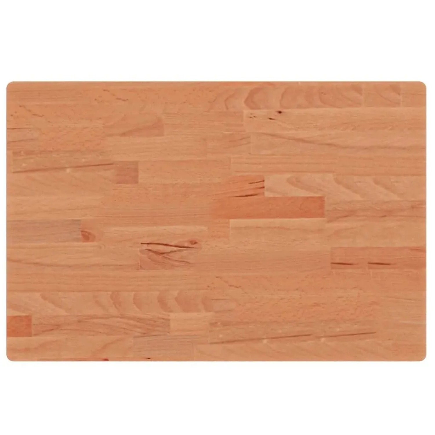 vidaXL Tischplatte 60x40x2,5 cm Rechteckig Massivholz Buche 3188895