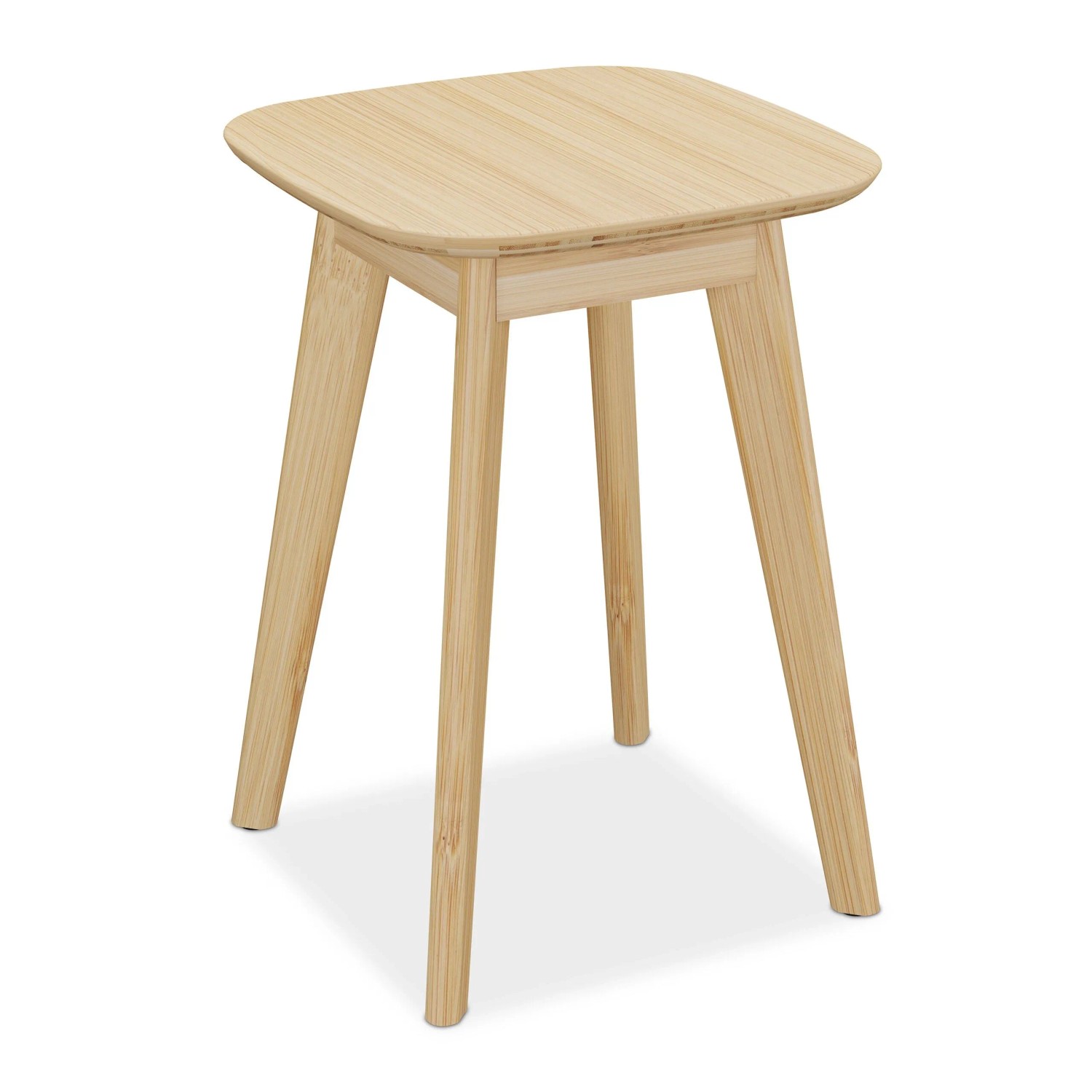 Relaxdays Esszimmerhocker Bambus Natur Rutschfest 46 Cm X 33 Cm X 33 Cm 2, 5 Kg
