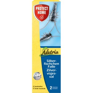 Protect Home Silberfischchen-Falle, 2er-Pack, insektizidfrei zur Bekämpfung von Silberfischen.