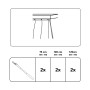 Abbildung von Gardinia Schleuderstab Metall Weiß, 100 cm, 2er-Pack für Gardinenschienen.