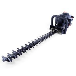 FUXTEC Benzin Heckenschere FX-MH126, schwarz, mit 55cm Doppelmesser und Motor. Für kraftvolle Heckenschnitte.