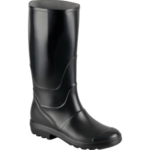 Schwarzer Safety&More Arbeitsstiefel Impuls hoch, Größe 46, aus PVC mit rutschfester Sohle.