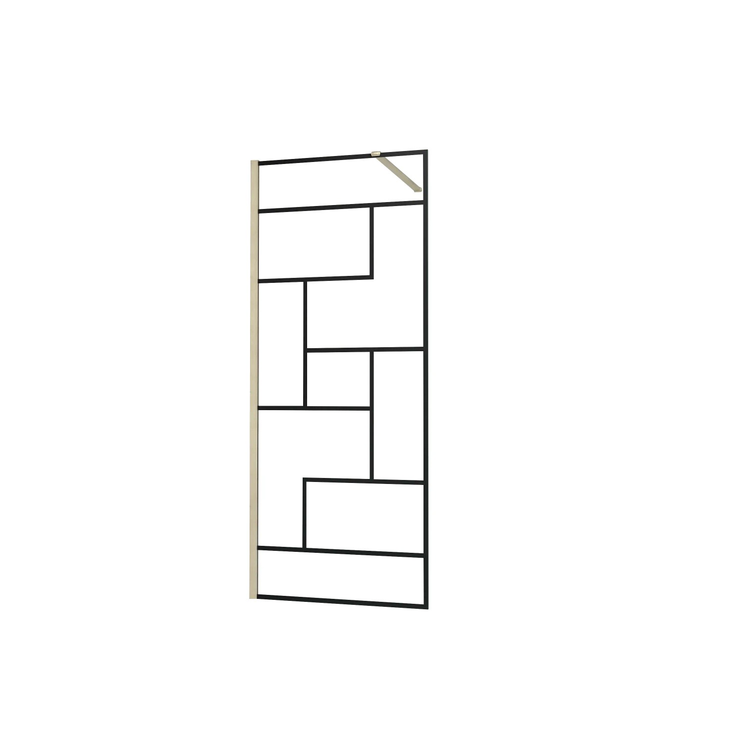 AICA Walk in Duschwand B.120xH.200cm mit Stabilisierungsstange 140cm Nano G günstig online kaufen