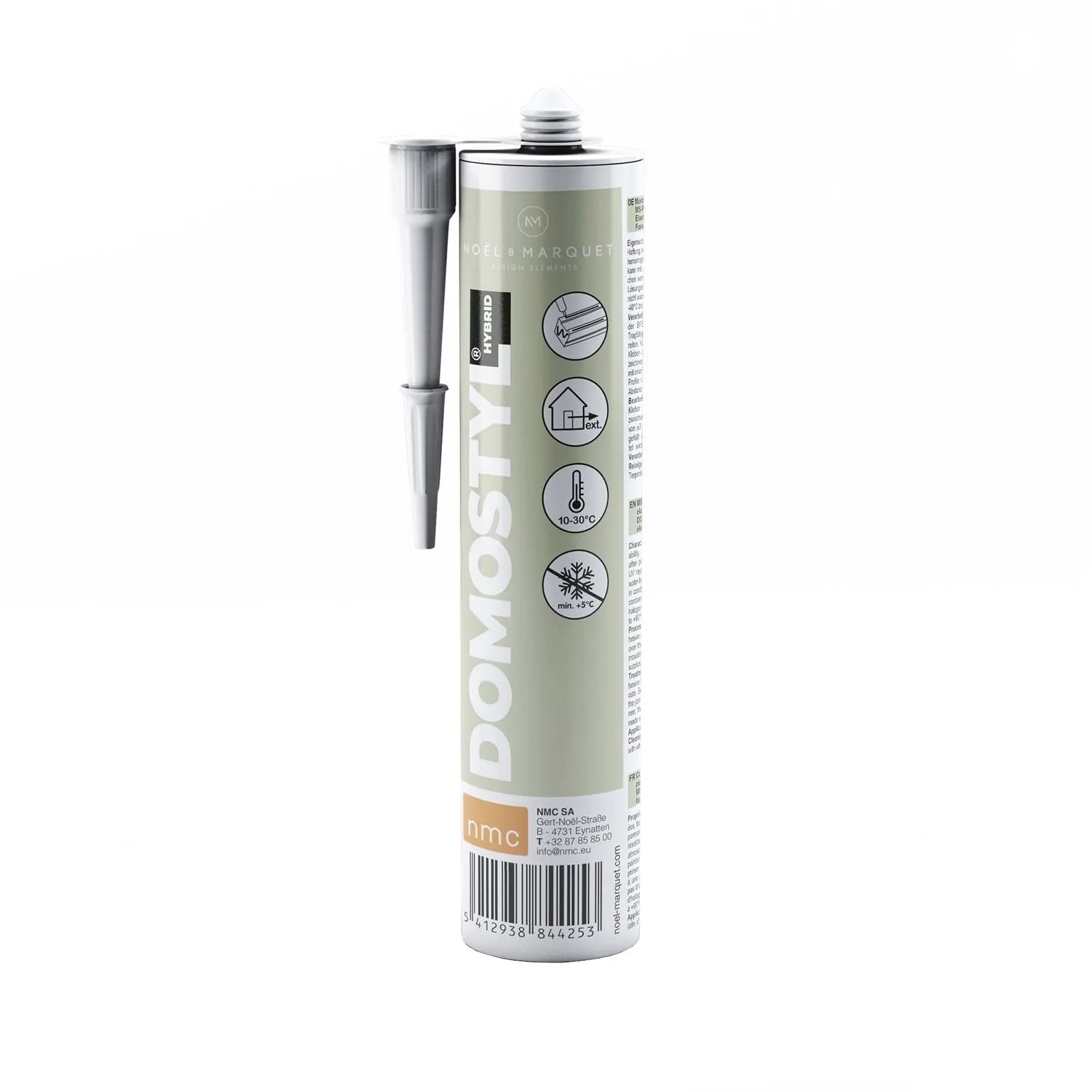 NOEL & MARQUET NMC DOMOSTYL Hybrid Montagekleber für Stuckprofile Außenanwendung 290 ml Weiß