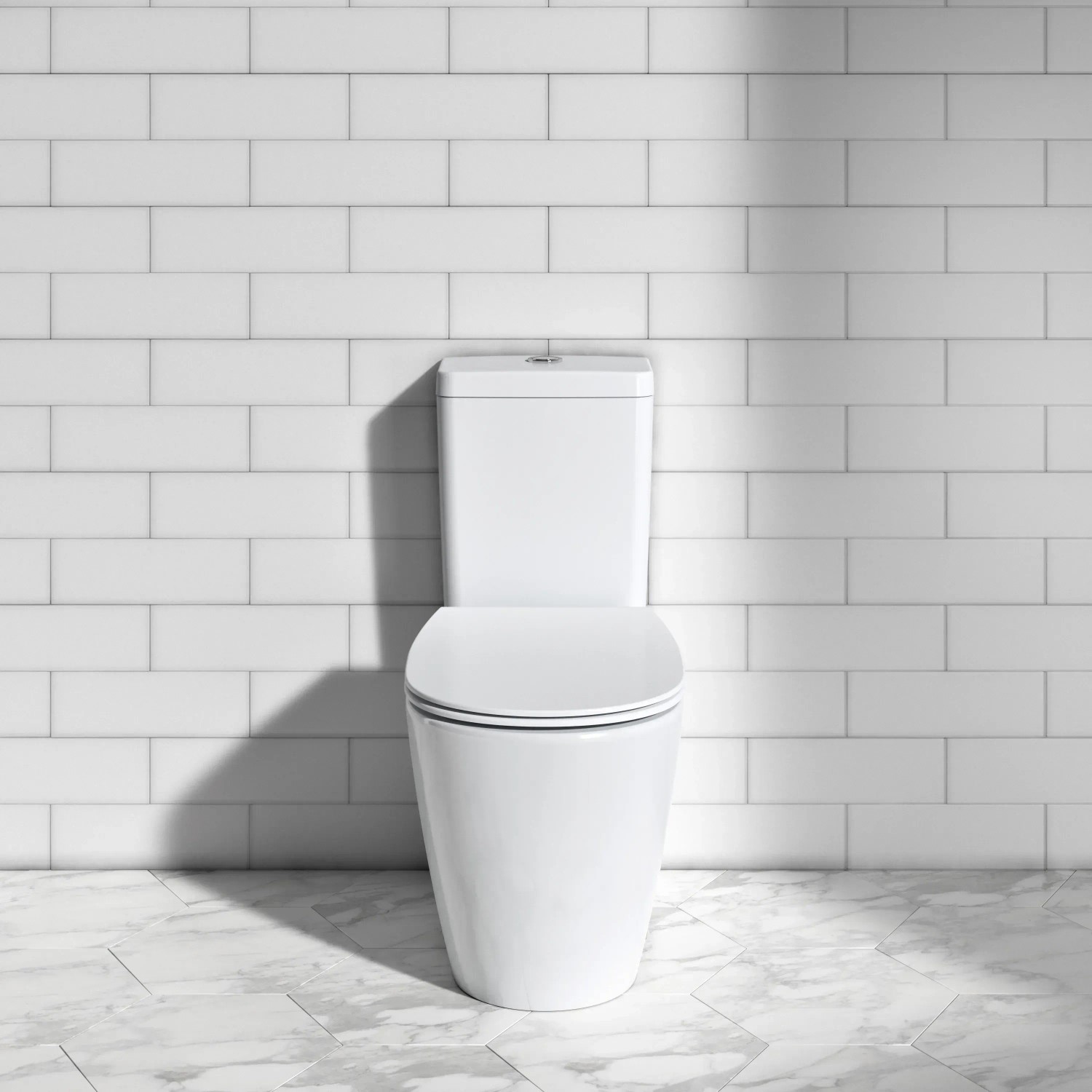 Ideal Standard WC-Sitz Connect, flaches Design in Weiß mit Softclosing.