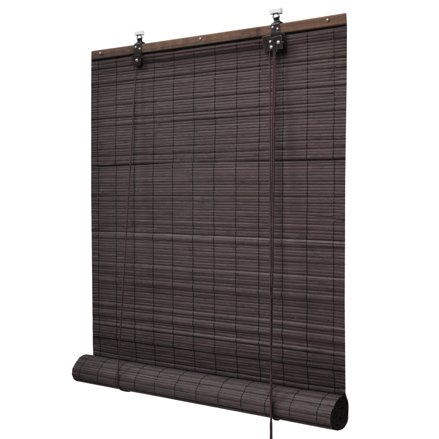 Braun Bambusrollo Sol Royal SolDecor B86, 110x160cm, mit Klemmfix-Montage.