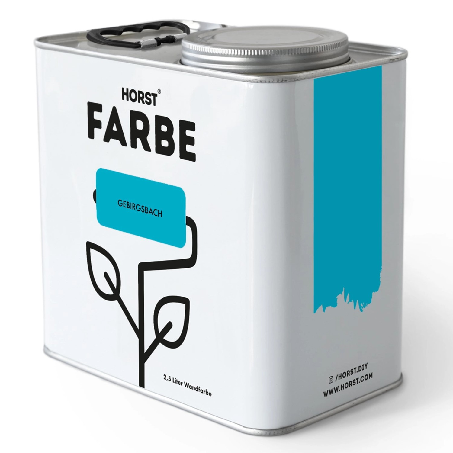 HORST Wandfarbe Gebirgsbach Matt Innen Blau 10l