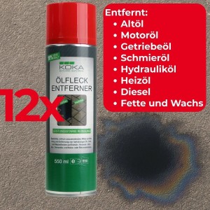 KOKA 12x Ölfleck Entferner Spray je 550ml